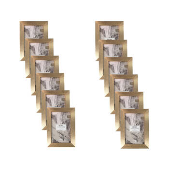 12PK Unigift Petra Wooden Picture Photo Frame 13x18cm Metallic Assorted