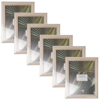 6PK Unigift 20x25cm Panama Photo Picture Frame Home Decor Assorted