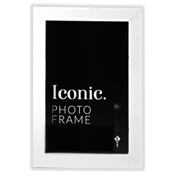 Unigift 50x70cm Iconic MDF Acrylic Photo Frame Picture Holder - White