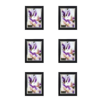 6PK Unigift Iris Photo Frame Picture Holder Home Decor 15x20cm - Black