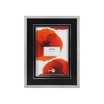 12PK Unigift Poppy Photo Frame Picture Holder 10x15cm - Black/Grey