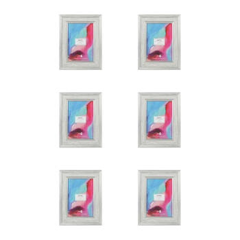 6PK Unigift Haven Photo Frame Picture Holder 13x18cm - Grey