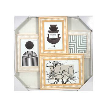 Unigift Botanical Collage 4-Openings Photo Frame Home Decor