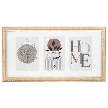 Unigift Louise Collage 3-Opening Photo Frame 20x40cm - Brown