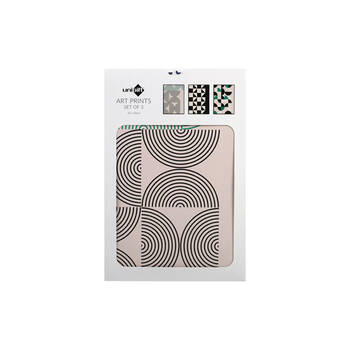 3pc Unigift Art Print Poster Abstract 30x40cm - Assorted