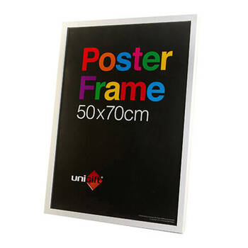 Unigift Wooden/Glass Hanging Poster Picture Photo Frame 50x70cm White