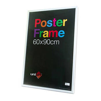 Unigift Wooden/Glass Hanging Poster Picture Photo Frame 60x90cm White