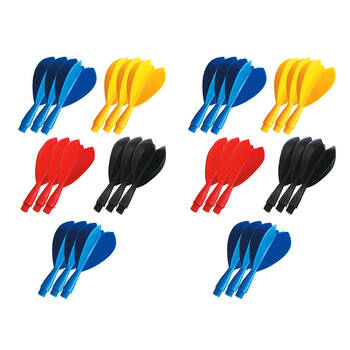 10x 3pc Formula Sports Plastic Pub Dart Flights Standard Shape 1/4in Assorted