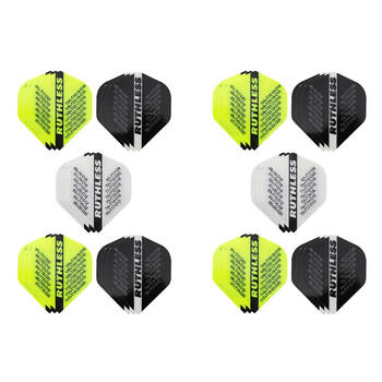 10x 3pc Formula Sports Ruthless Check Out Dart Flights Standard Shape Assorted