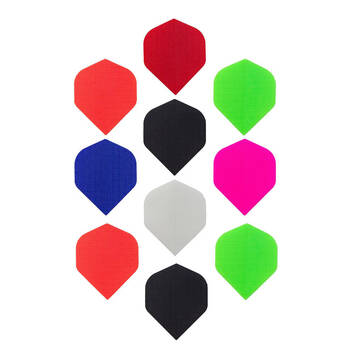10x 3pc Formula Sports Long Life Fabric Dart Flights Standard Shape Assorted