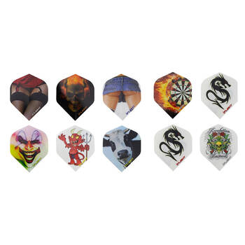 10x 3pc Formula Sports I-Flight Dart Flights Standard Shape Assorted
