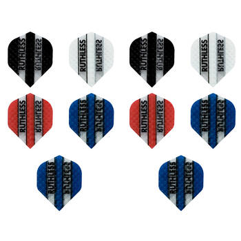 10x 3pc Formula Sports Ruthless Embossed Dart Flights Standard Shape Assorted