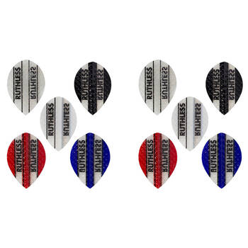 10x 3pc Formula Sports Ruthless Embossed Dart Flights Pear Shape Assorted
