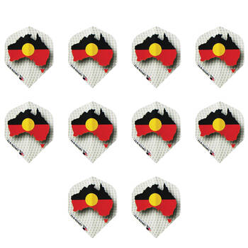 10x 3pc Formula Sports Indigenous Polyester Dart Flights Standard Shape