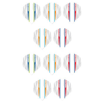 10x 3pc Formula Sports Racing Dart Flights Standard Shape Assorted