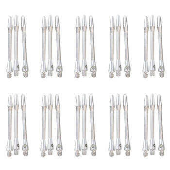 10x 3pc Formula Sports Nylon Dart Shafts Stems Medium 45mm Silver