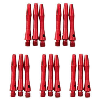 5x 3pc Formula Sports Alloy Coloured Dart Shafts Stems Medium 45mm Assorted
