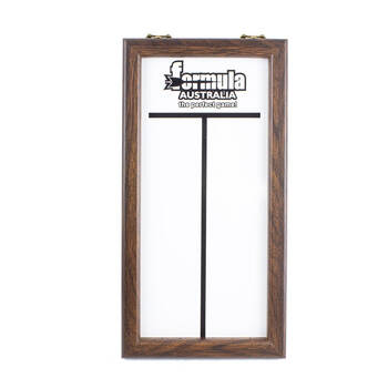 Formula Sports Dartboard Framed Whiteboard Scoreboard 410x220mm