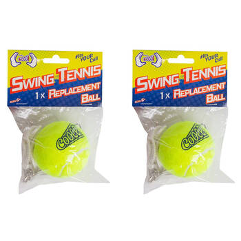 2PK Cooee Outdoor Swing Tennis Replacement Ball & String Rope Cord Yellow