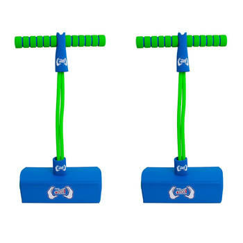 2PK Cooee Freestyle Junior Pogo Bounce Jump Stick Upto 110kg Green/Blue 3+