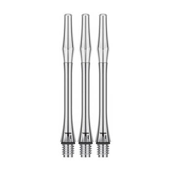 3pc Target Titanium Pro Durable Dart Shaft Set 46mm Replacement Silver