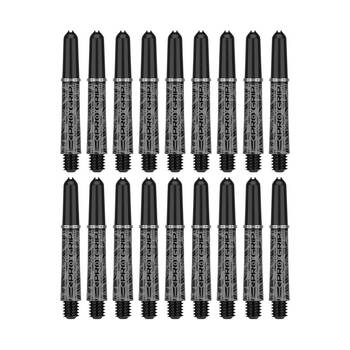6x 3pc Target Ink Pro Grip Nylon Replacement Dart Shaft 42mm Intermediate Black
