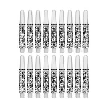 6x 3pc Target Ink Pro Grip Nylon Replacement Dart Shaft 42mm Intermediate White