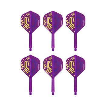 2x 3pc Target Luke Littler World Champ K-Flex No6 Durable Dart Flight Medium Purple