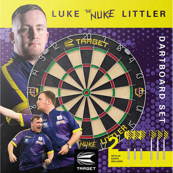 Target Luke The Nuke Littler Self Healing Dartboard Set Sports Play