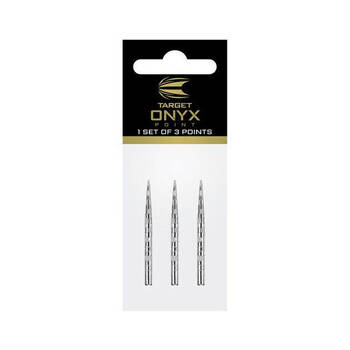 3pc Target Onyx Pro Dart Point Replacement Spare Steel Tip 32mm Silver
