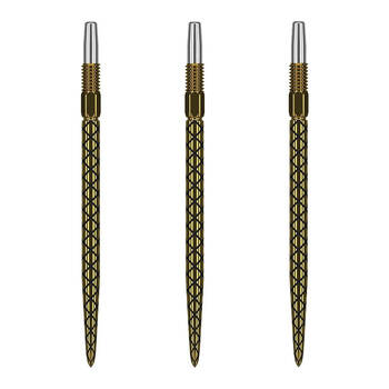 3pc Target Swiss Diamond Pro Dart Point Replacement Spare Tip 30mm Gold
