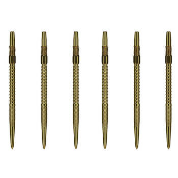 2x 3pc Target Swiss FireDart Point Dart Replacement Spare Tip 26mm Gold
