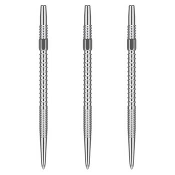 3pc Target Swiss FireDart Point Dart Replacement Spare Tip 35mm Silver