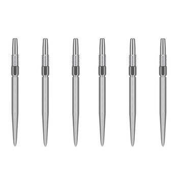 2x 3pc Target Swiss Nano Dart Point Replacement Spare Tip 30mm Silver