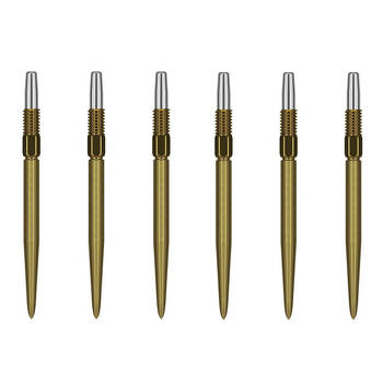 2x 3pc Target Swiss Nano Dart Point Replacement Spare Accessory Tip 26mm Gold