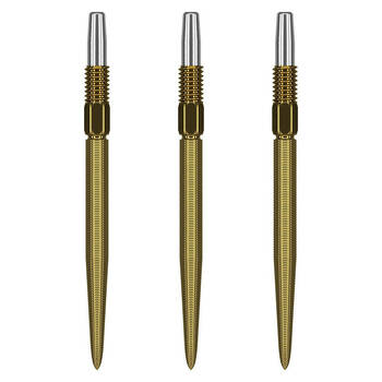 3pc Target Swiss Nano Dart Point Replacement Spare Accessory Tip 30mm Gold