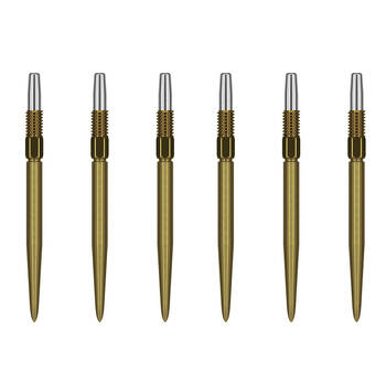 2x 3pc Target Swiss Nano Dart Point Replacement Spare Accessory Tip 30mm Gold