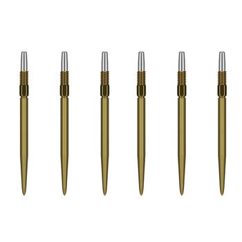 2x 3pc Target Swiss Nano Dart Point Replacement Spare Accessory Tip 35mm Gold