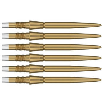 2x 3pc Target Swiss Storm Dart Point Replacement Spare Tip 35mm Gold