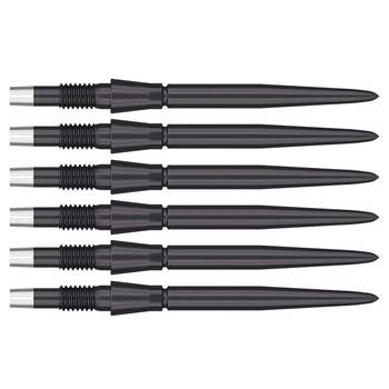 2x 3pc Target Swiss Storm Dart Point Replacement Spare Tip 35mm Black