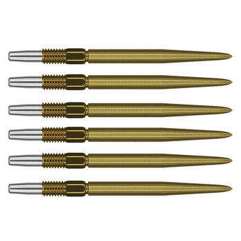 2x 3pc Target Swiss Nano Dart Point Replacement Spare Accessory Tip 40mm Gold