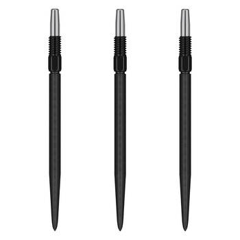 3pc Target Swiss Nano Dart Point Replacement Spare Tip 40mm Black