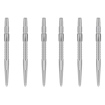2x 3pc Target Swiss FireDart Point Silver Dart Replacement Spare Tip 40mm