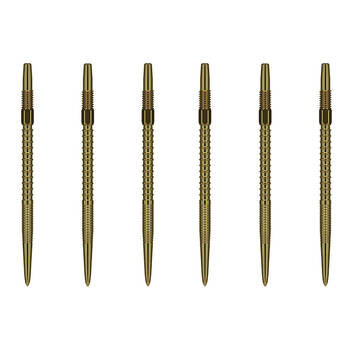 2x 3pc Target Swiss FireDart Point Gold Dart Replacement Spare Tip 40mm