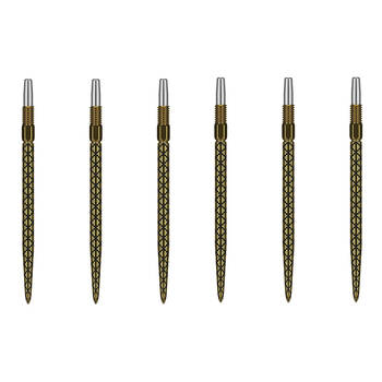 2x 3pc Target Swiss Diamond Pro Gold Dart Point Replacement Spare Tip 40mm