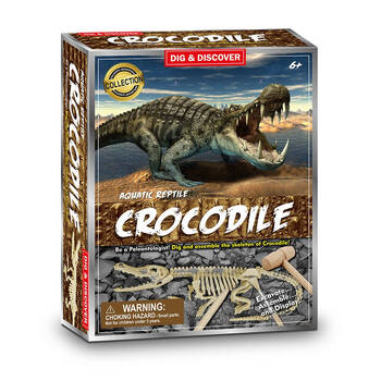 Johnco Aquatic Reptile Crocodile Dig Kit Educational Toy Kids 6y+