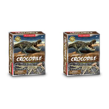 2PK Johnco Aquatic Reptile Crocodile Dig Kit Educational Toy Kids 6y+