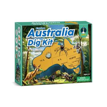 Johnco Dig Kit Explore Australia Educational Toy Kids 6y+