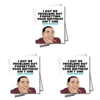 3PK Filthy Sentiments Jay Z Birthday Card w/ Envelope A5