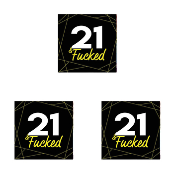 3PK Filthy Sentiments 21 & F*cked Card w/ Envelope 14x14cm